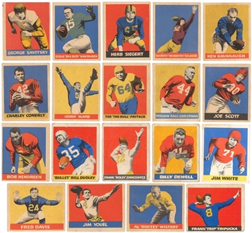 1948-49 Leaf Football Collection (18 Different) Including Hall of Famers
